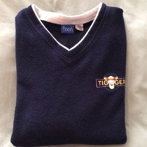 Vintage Tigger Navy Fleece Pullover, Size Medium